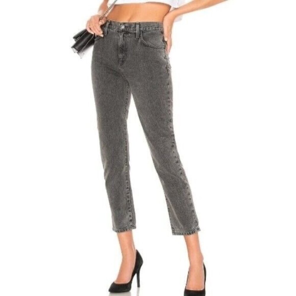 Current/Elliott The Vintage High Rise Cropped Slim Jeans Size 27
